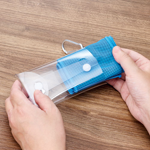 カラモ 熱中症対策 クールネックタオル&ケース