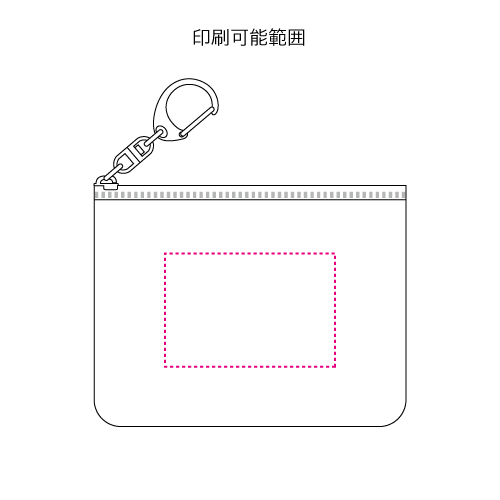 カラモ 反射キーホルダーポーチ