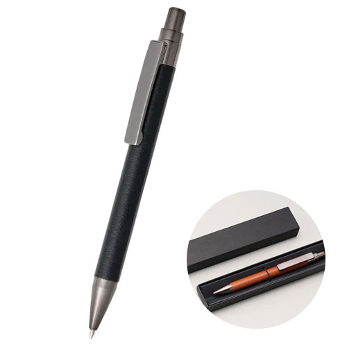 レザー調ボールペン