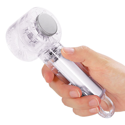 クリアペルチェハンディファン（カラビナ付き）