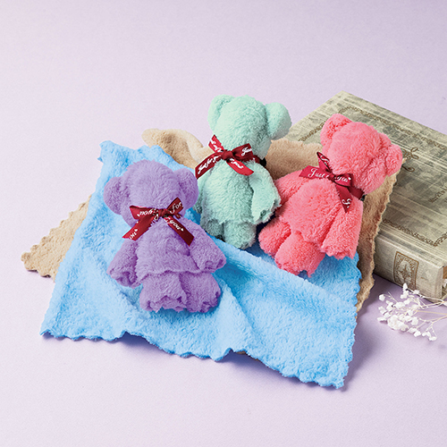 ふんわりベアタオルハンカチ