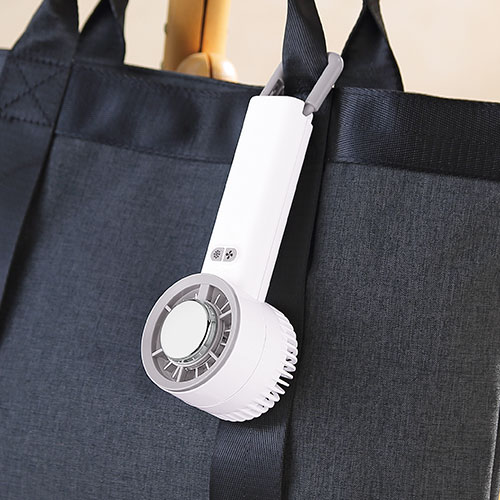 ペルチェ2WAYハンディファン（カラビナ付き）