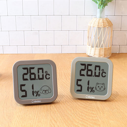 dretec ちょうどイイがわかる ここちイーニャン｜ネコちゃんのための温湿度計