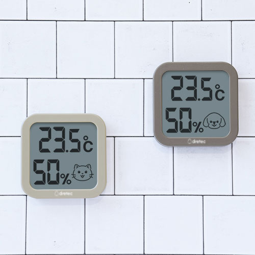 dretec ちょうどイイがわかる ここちイーニャン｜ネコちゃんのための温湿度計