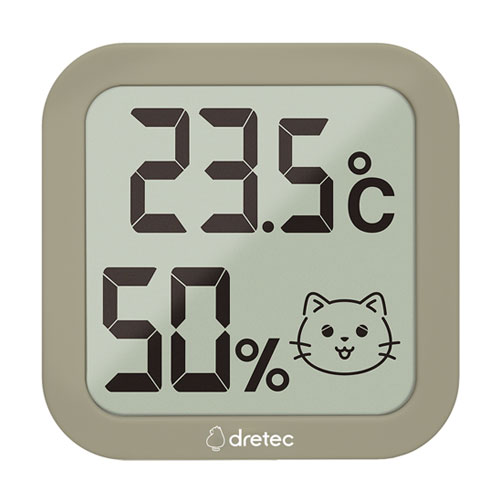 dretec ちょうどイイがわかる ここちイーニャン｜ネコちゃんのための温湿度計