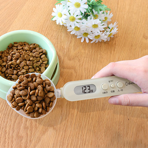 dretec ちょうどイイがわかる イーさじカゲン|ペット用デジタル計量スプーン