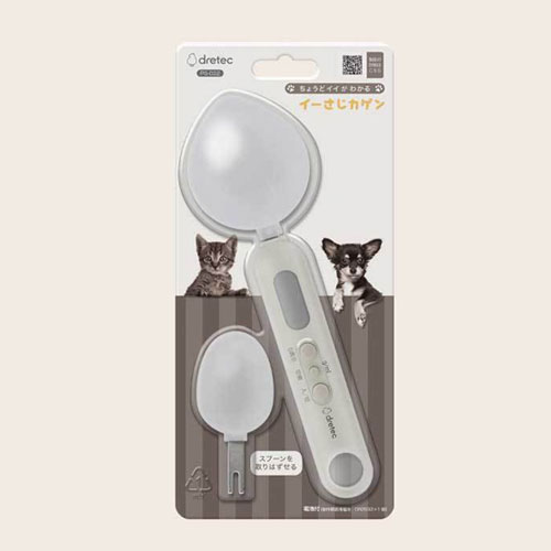dretec ちょうどイイがわかる イーさじカゲン|ペット用デジタル計量スプーン