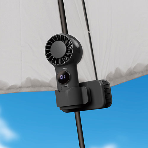 dretec てのひらハンディファン（クリップ付）