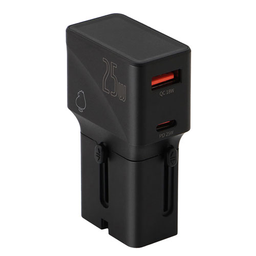 dretec PD25W対応 海外用USBアダプター