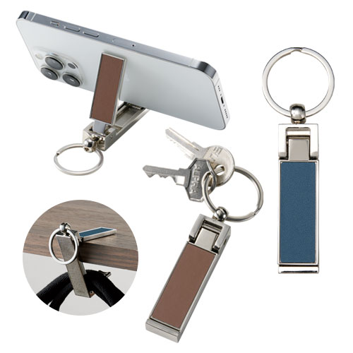 バッグハンガーになるスマホスタンド