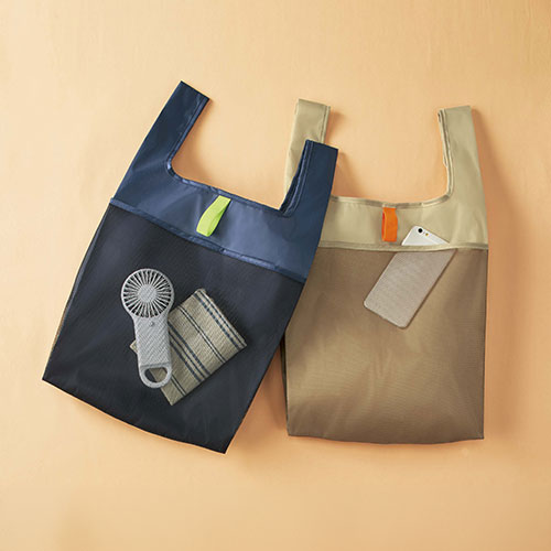 ミーロ／メッシュポケットエコバッグ