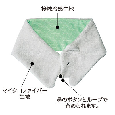 くまさんのクールジェル付ネックタオル