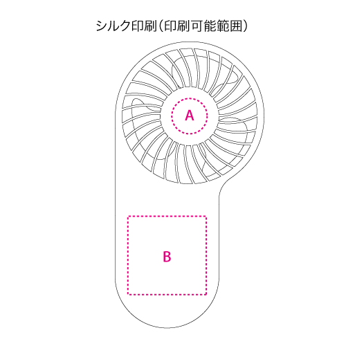 コンパクトハンディUSBファン（リン酸鉄使用）