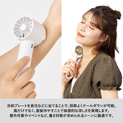冷却プレートカラビナUSBハンディファン(リン酸鉄使用)