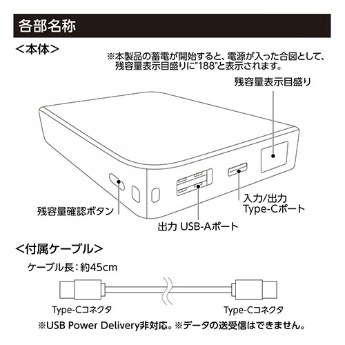 モバイルチャージャー8000 デジタル表示付