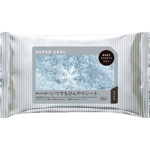 BODY SHEETS SUPER COOL 大判10枚入 無香料