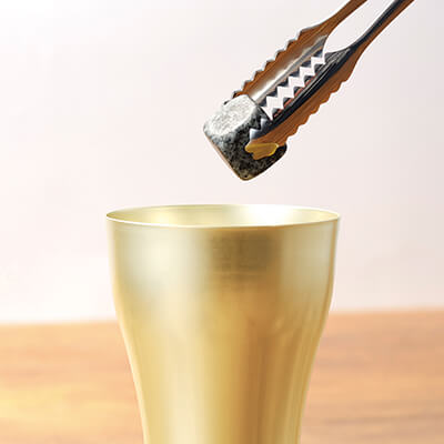 金色のタンブラー＆アイスストーンセット