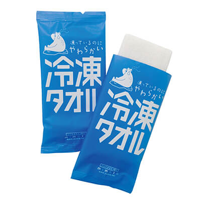 冷たいおしぼりタオル１枚（冷凍タオル）
