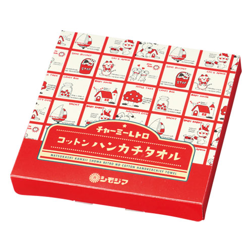 チャーミーレトロ コットンハンカチタオル