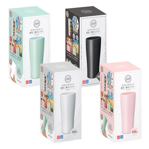 セラコ 真空二重セラミックコートタンブラー450ml