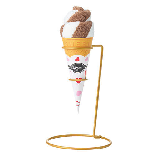 まるでソフトクリームなミニタオル１枚