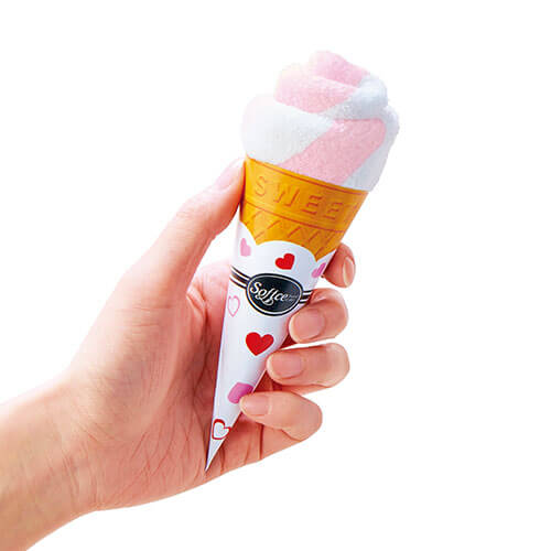 まるでソフトクリームなミニタオル１枚