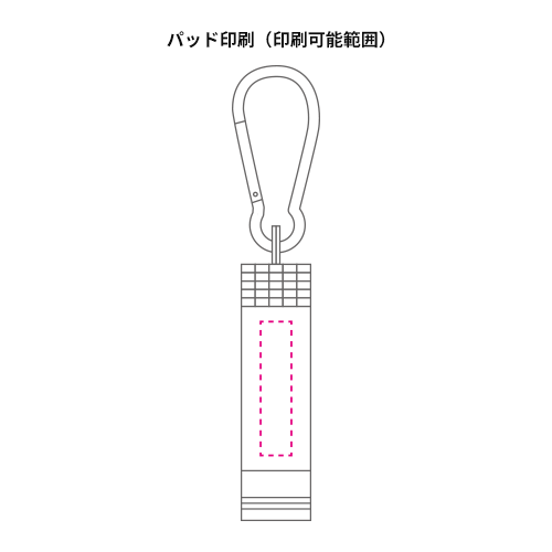 カラビナ付LEDライト