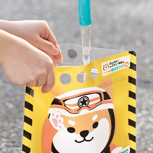 わんわん！レスキュー隊長のコック付き給水タンク ３Ｌ