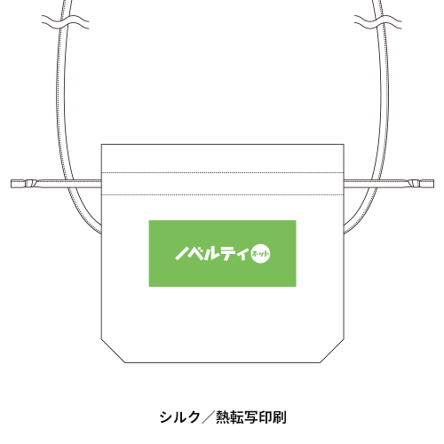 シャンブリック巾着ショルダーバッグ