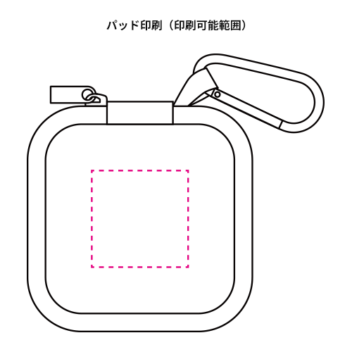 コンパクトマルチハードケース(カラビナ付き)