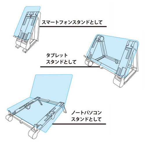 3WAYポータブル モバイルスタンド