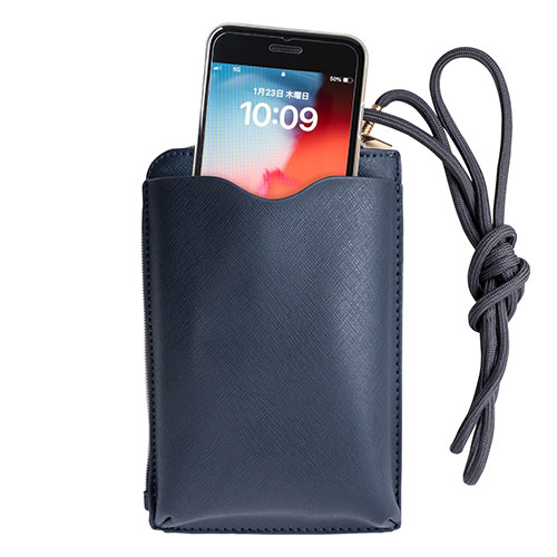 PREMO リサイクルレザー スマホショルダーポーチ