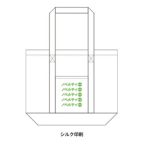 デニムライクライントート（M）