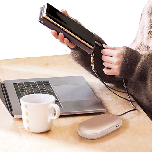 モバイルバッテリー付きハンディカイロ