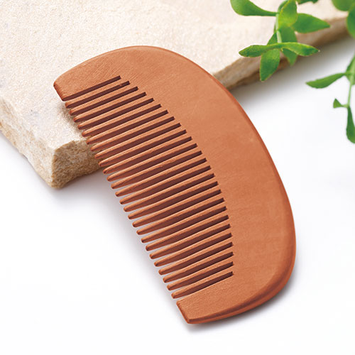 ナチュラルウッド・コンパクトコーム(ジッパーケース入り)