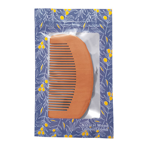 ナチュラルウッド・コンパクトコーム(ジッパーケース入り)