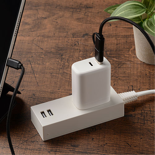 2ポートアダプター 45W
