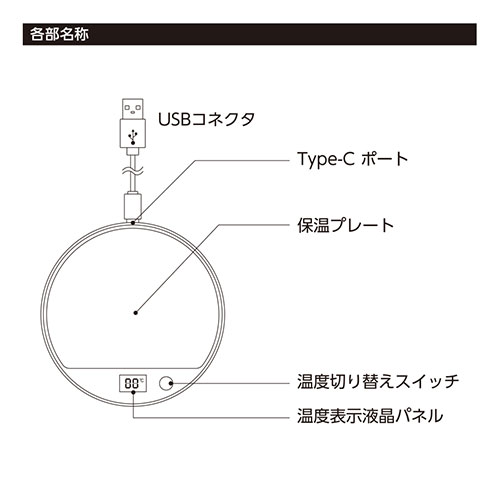 USBカップウォーマー ラウンド