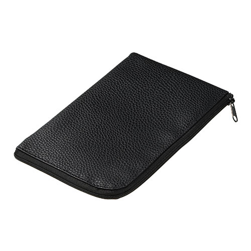 カラモ レザー調Ｌ字ファスナーポーチ