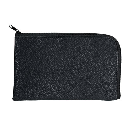 カラモ レザー調Ｌ字ファスナーポーチ