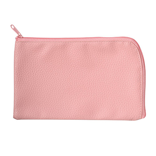 カラモ レザー調Ｌ字ファスナーポーチ