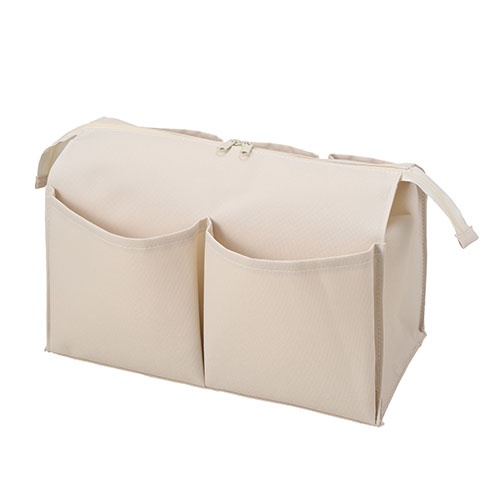 カラモ ポケット付き二段ボックスティッシュケース