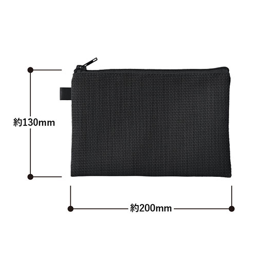 ハードメッシュフラットポーチ(S)