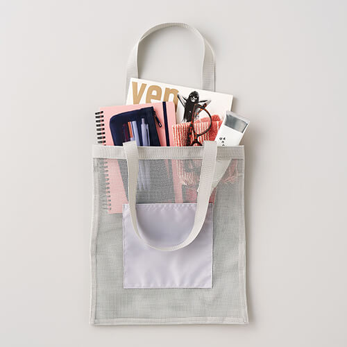 メッシュフラットトート