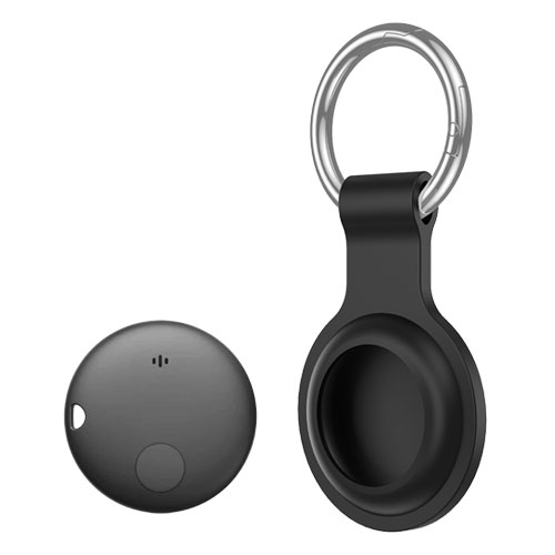 スマートタグ キーホルダーケース付き iPhone（白/黒）【名入れOK】