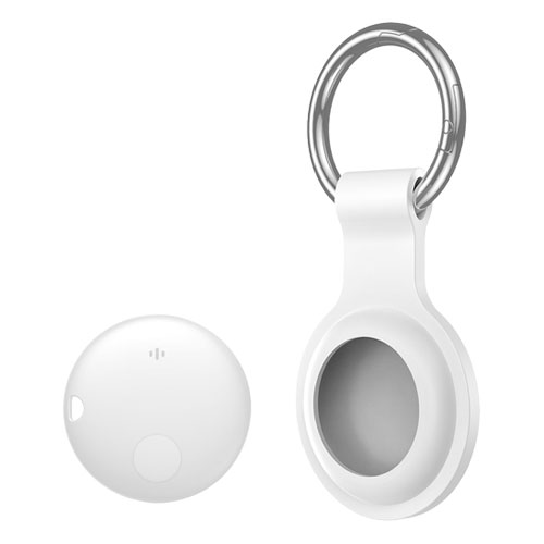 スマートタグ キーホルダーケース付き iPhone（白/黒）【名入れOK】