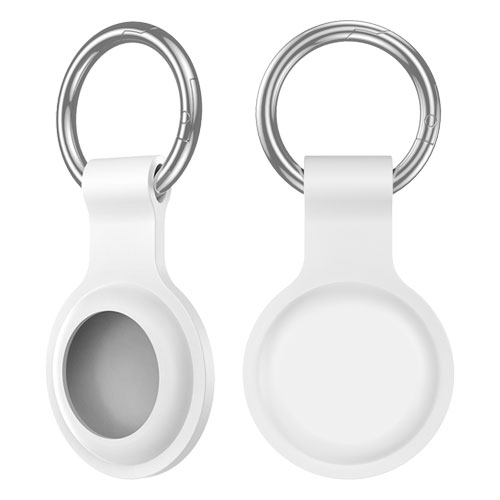 スマートタグ キーホルダーケース付き iPhone（白/黒）【名入れOK】