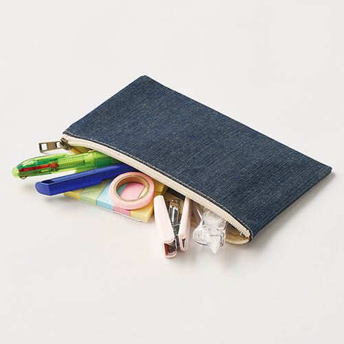 デニムフラットポーチ(S)