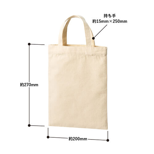 ライトキャンバスフラットバッグ(S)