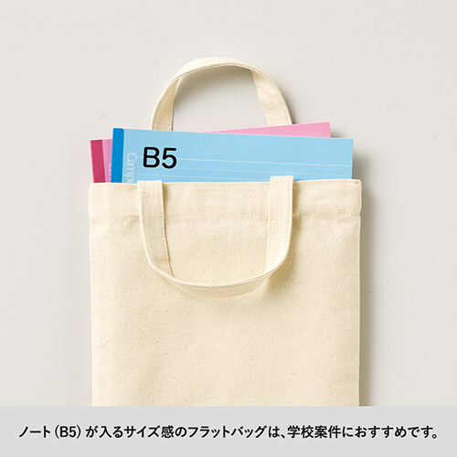 ライトキャンバスフラットバッグ(S)